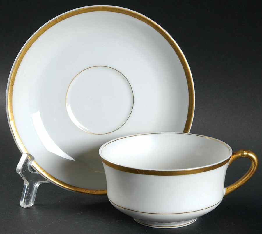H1397 Flat Cup & Saucer Set by Haviland-1