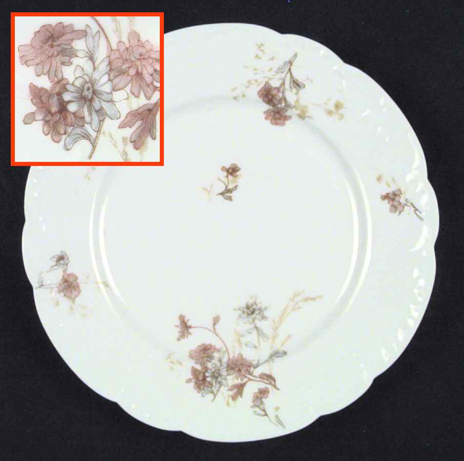 Schleiger 678e Dinner Plate by Haviland-1