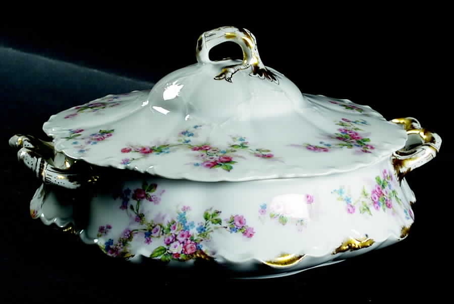 Schleiger 681a Round Covered Vegetable by Haviland-1