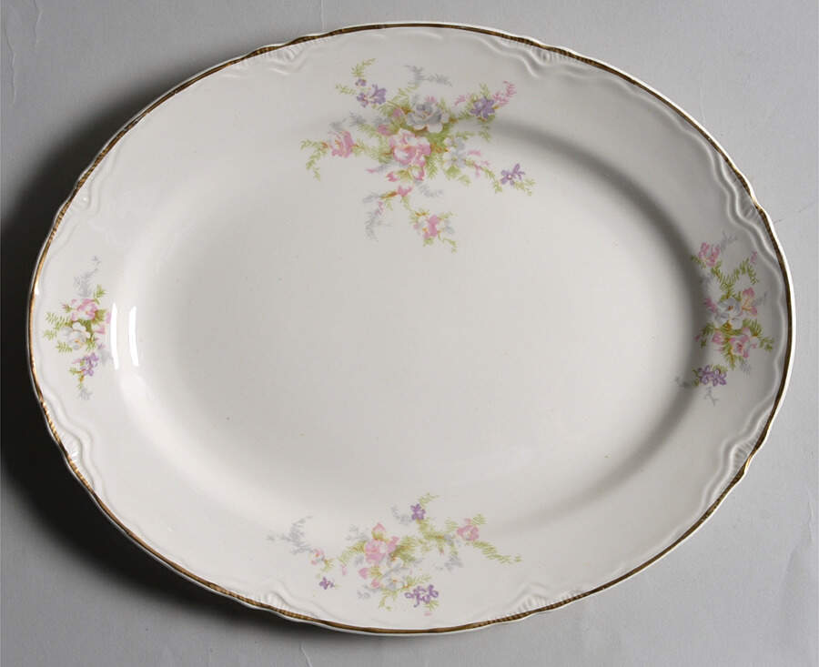Calais 13" Oval Serving Platter by Homer Laughlin -1