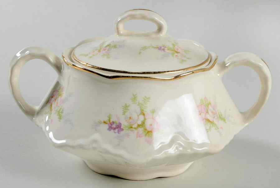 Calais Sugar Bowl & Lid by Homer Laughlin -1