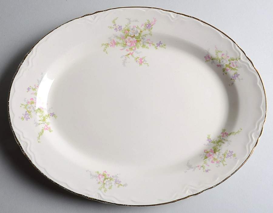 Calais 13" Oval Serving Platter by Homer Laughlin -1