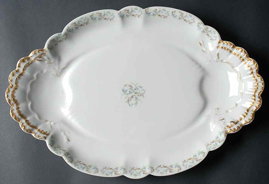 Schleiger 741 17" Oval Serving Platter by Haviland-1