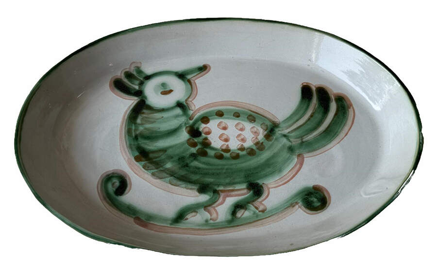 HAD3 16" Oval Serving Platter by M A Hadley-1