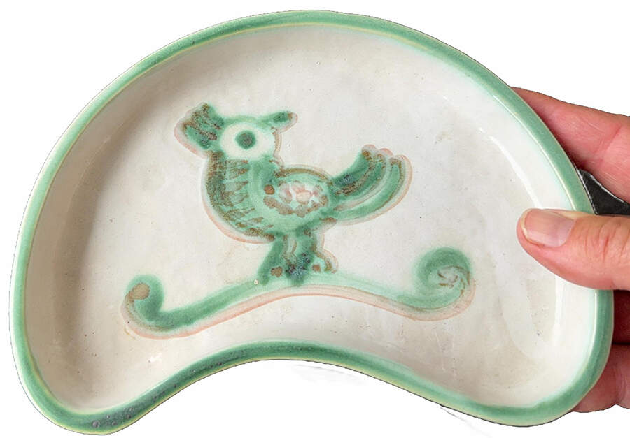HAD3 Crescent Salad Plate by M A Hadley-1