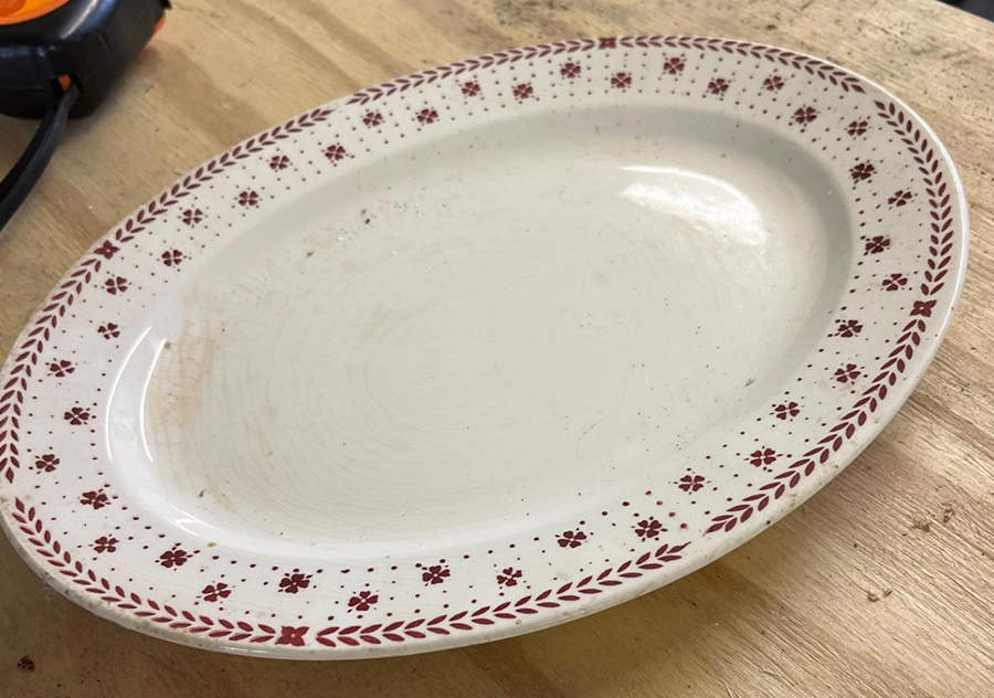 P526 13" Oval Serving Platter by Homer Laughlin -1