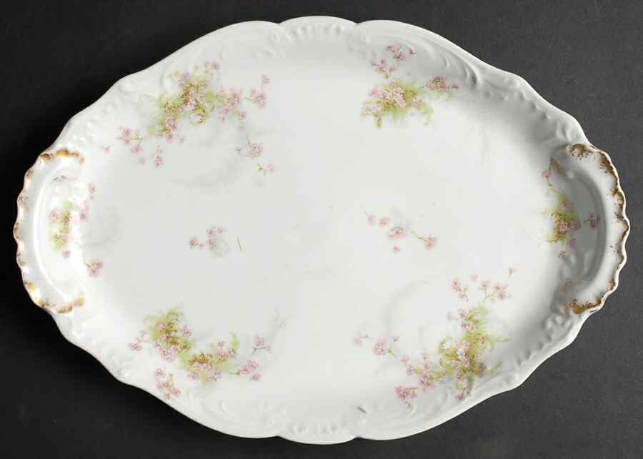 Schleiger 836e 11" Oval Serving Platter by Haviland-1