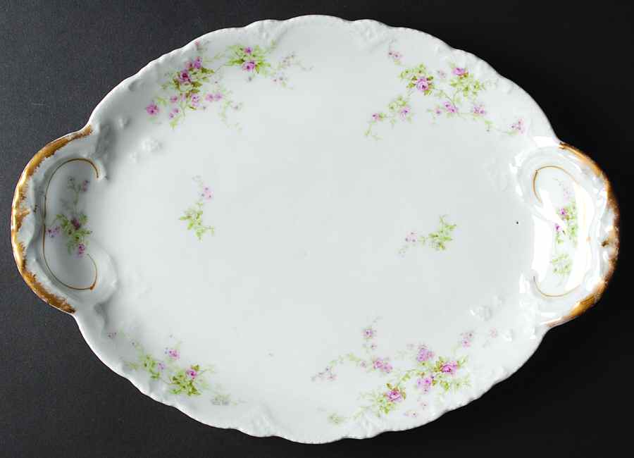 Schleiger 837m 14" Oval Serving Platter by Haviland-1