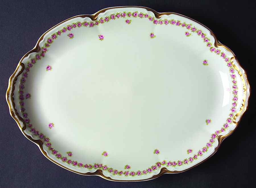 Schleiger 873a 13" Oval Serving Platter by Haviland-1
