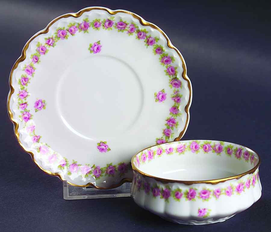 Schleiger 873a Ramekin & Saucer Set by Haviland-1