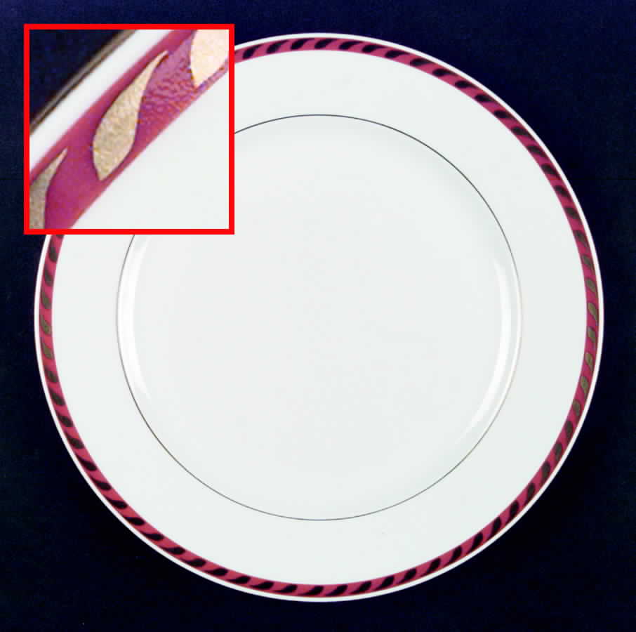 Candlelight Red Dinner Plate by Herend-1