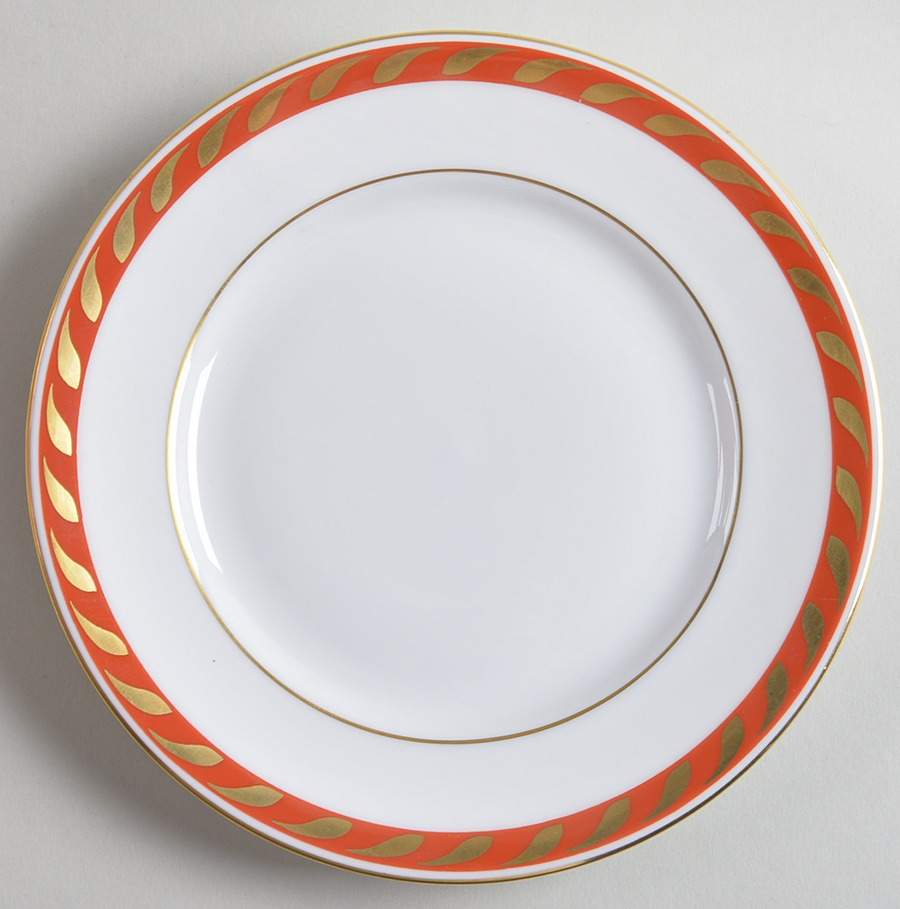Candlelight Red Bread & Butter Plate by Herend-1