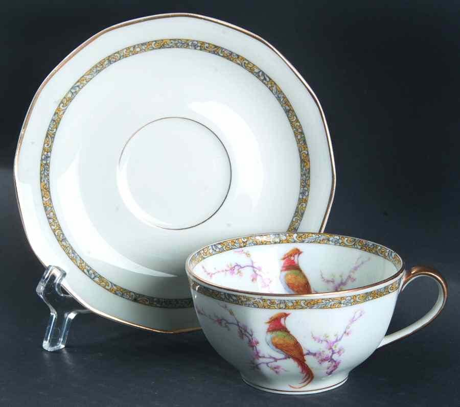 H1411 Flat Cup & Saucer Set by Haviland-1