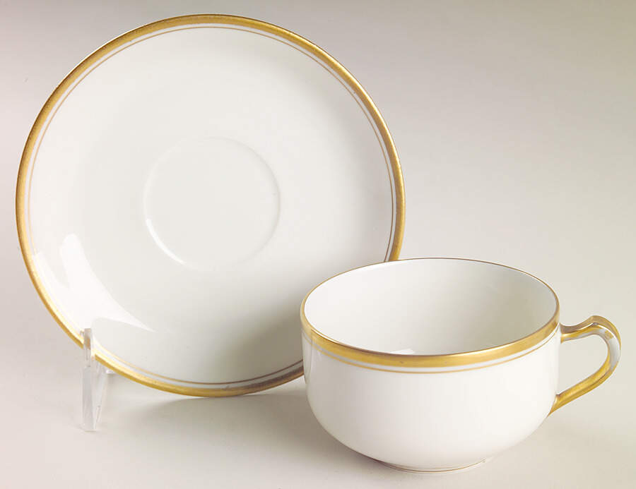 H1415 Flat Cup & Saucer Set by Haviland-1