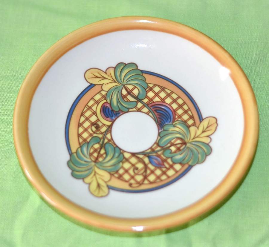 Rosemaling Old Gold Fruit/Dessert (Sauce) Bowl by Homer Laughlin -1
