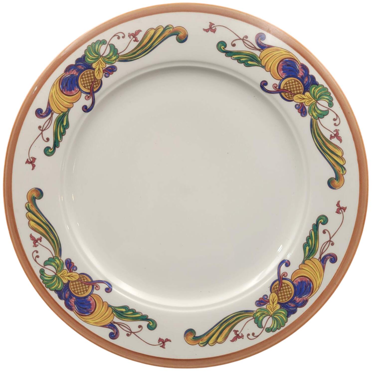 Rosemaling Brown 12" Chop Plate (Round Platter) by Homer Laughlin -1
