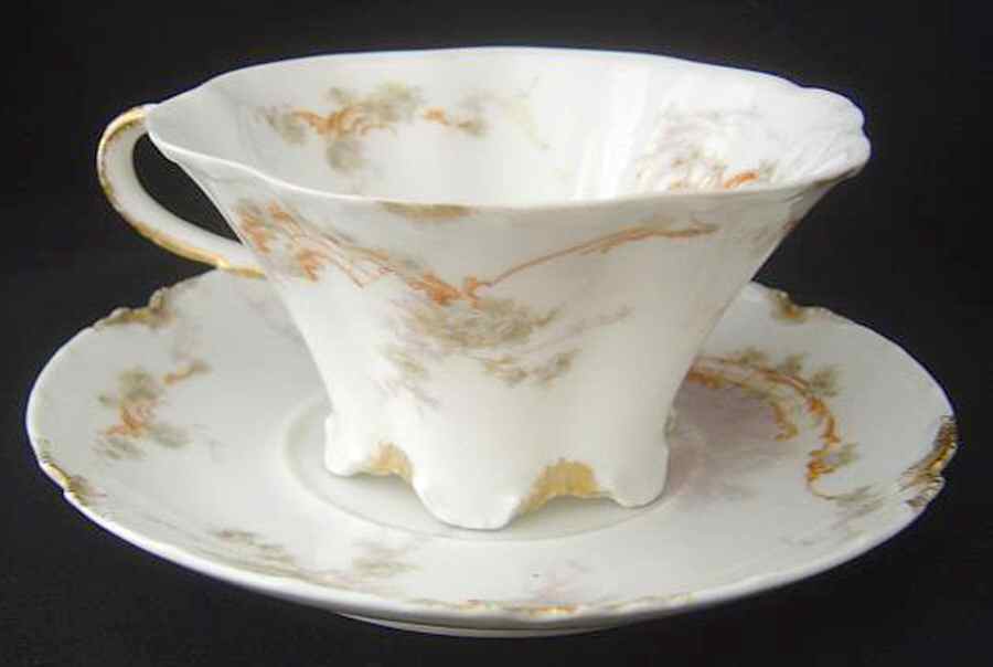 H1416 Flat Cup & Saucer Set by Haviland-1