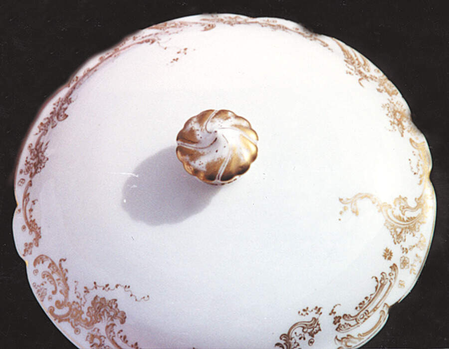 4158 Lid for Round Vegetable by Haviland-1