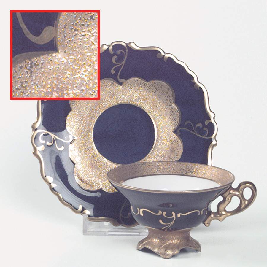 1427 Footed Demitasse Cup & Saucer Set by Graf Von Henneberg-1