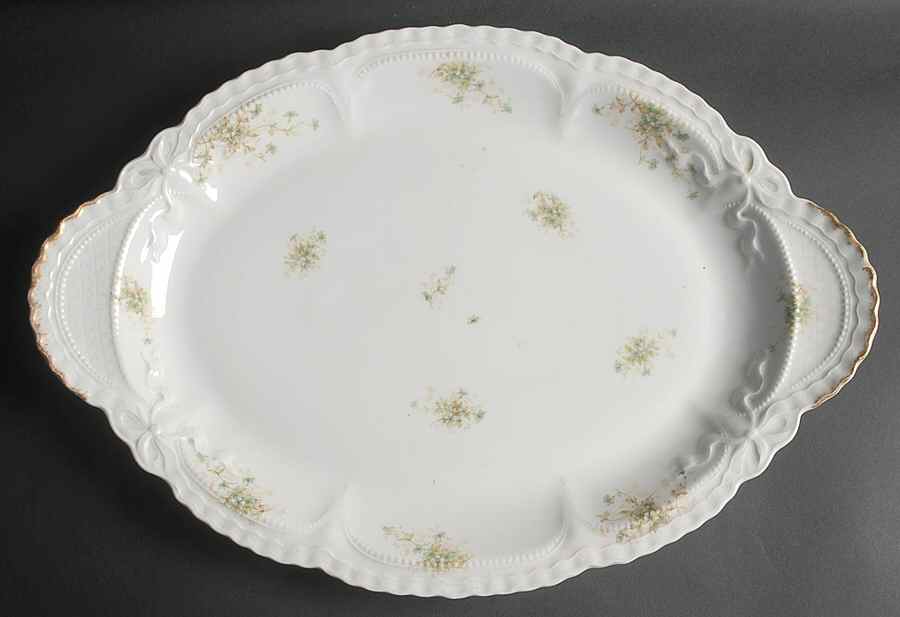 Schleiger 1021a 18" Oval Serving Platter by Haviland-1