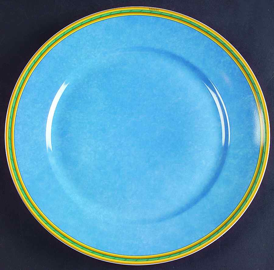 Toucans Blue Large Dinner Plate by Hermes-1