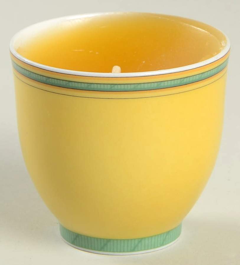 Toucans Yellow Votive Package with Cup and Candle by Hermes-1