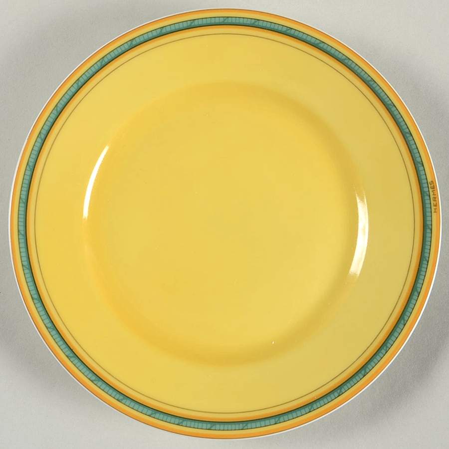 Toucans Yellow Bread & Butter Plate by Hermes-1
