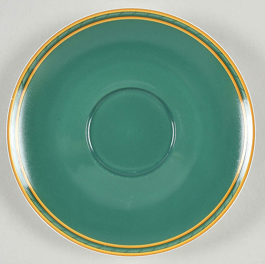 Toucans Green Saucer for Breakfast Cup by Hermes-1