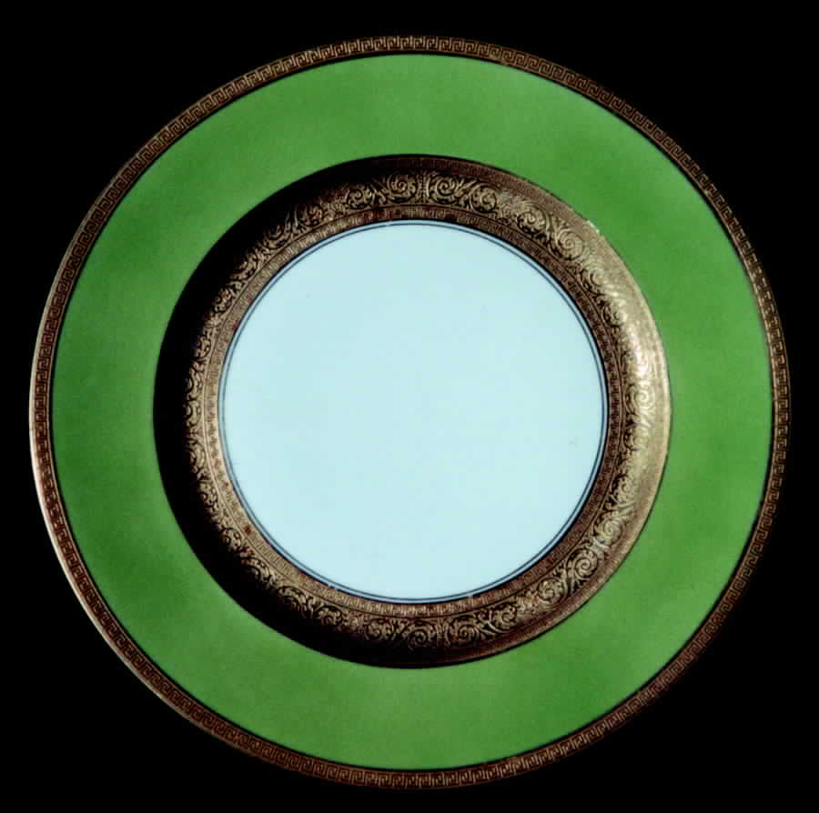 HC666 Green Dinner Plate by Heinrich - H&C-1