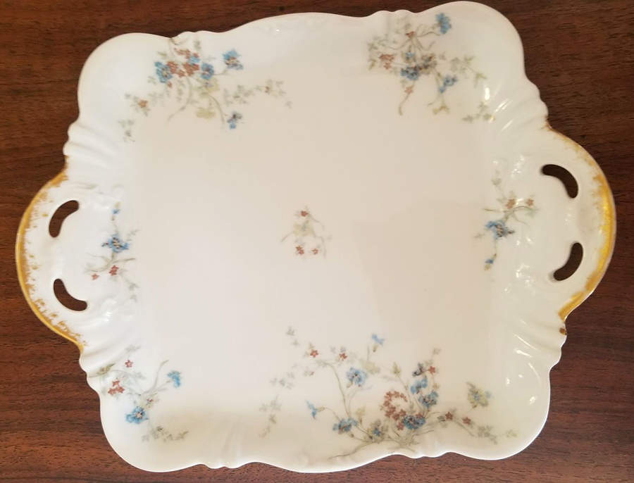 Schleiger 1031 Square Handled Cake Plate by Haviland-1