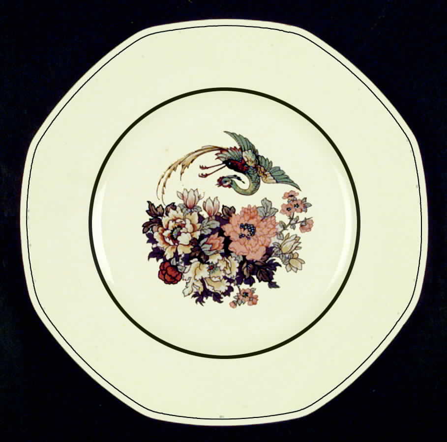 Rosetta Dinner Plate by Homer Laughlin -1