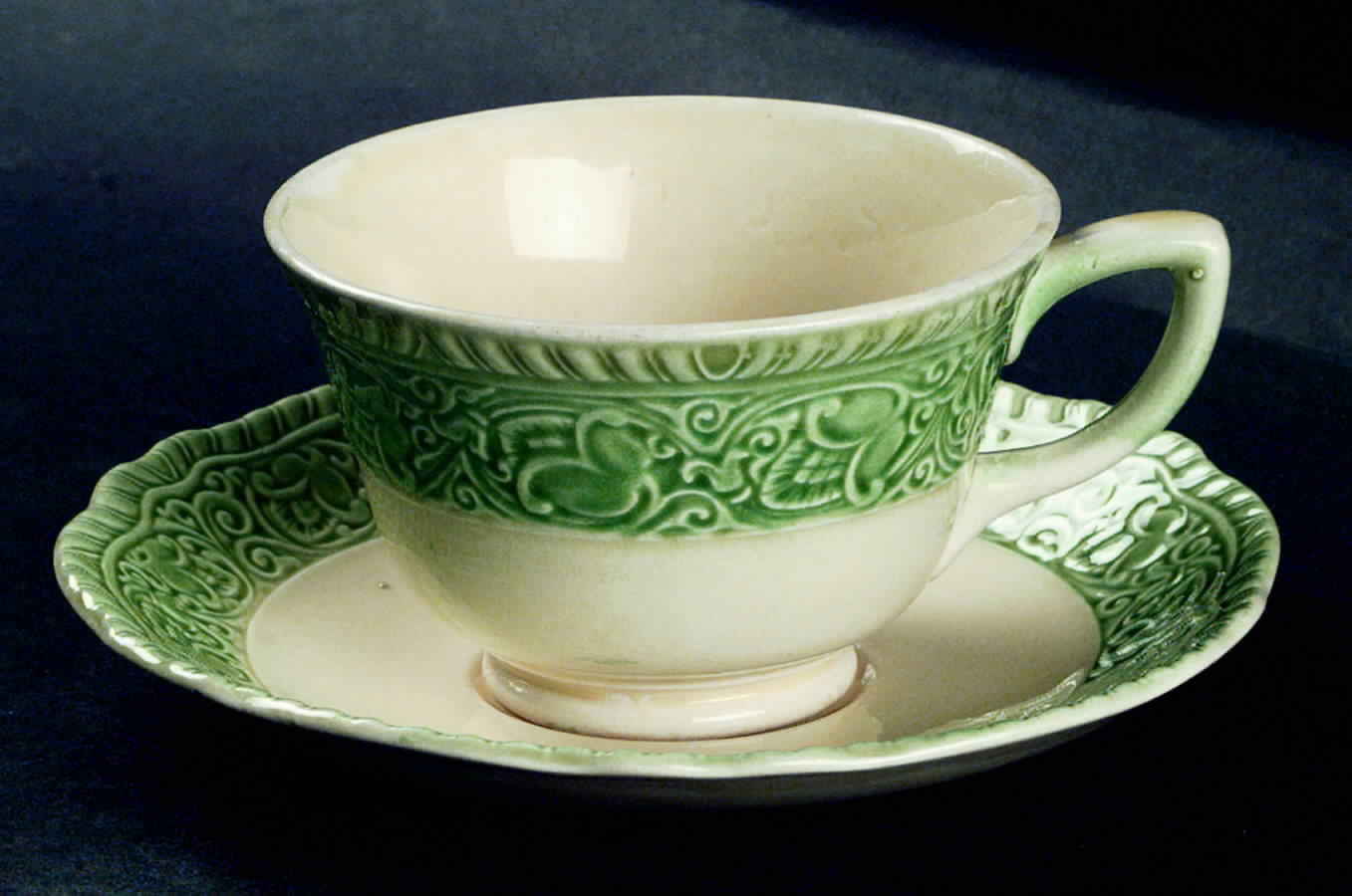 HLC2038 Footed Cup & Saucer Set by Homer Laughlin -1