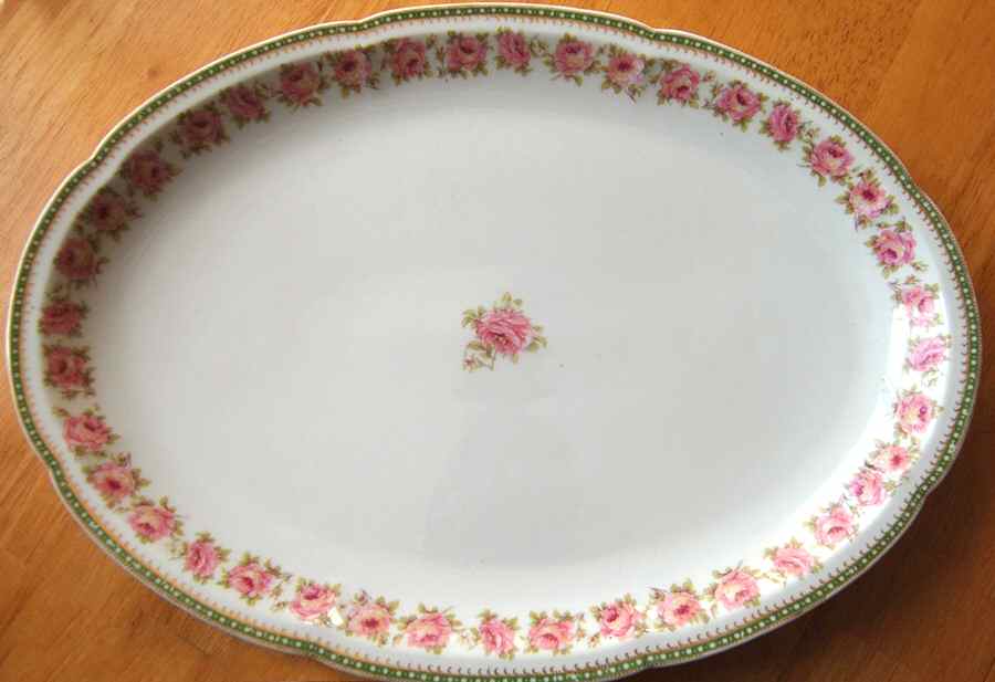 Schleiger 1099 16" Oval Serving Platter by Haviland-1