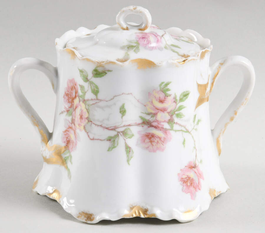Schleiger 1151c Sugar Bowl & Lid by Haviland-1