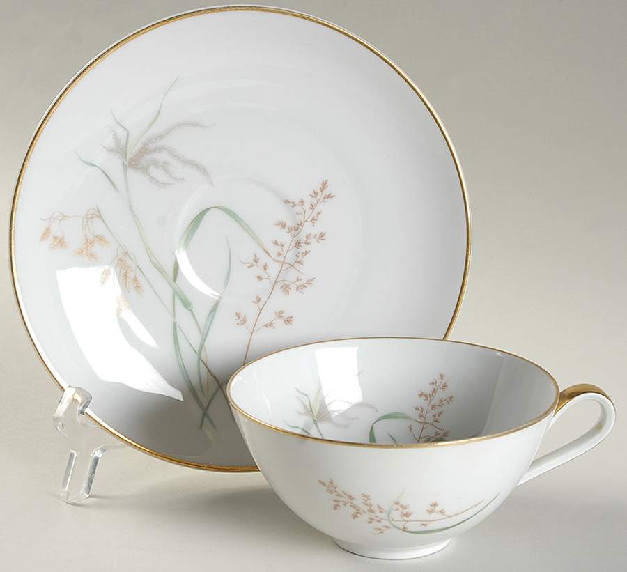 HUT911 Flat Cup & Saucer Set by Hutschenreuther-1