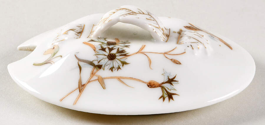 Schleiger 1154i Lid for Oval Mustard W/Att Underplt by Haviland-1