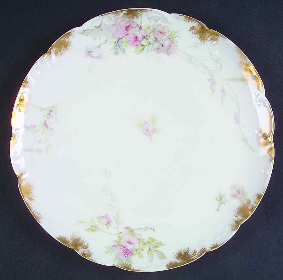 Schleiger 1177 Coupe Luncheon Plate by Haviland-1
