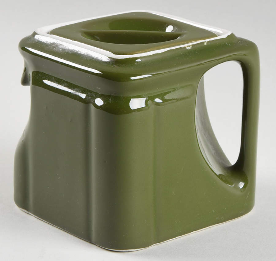 FOREST GREEN Cube Teapot & Lid by Hall-1
