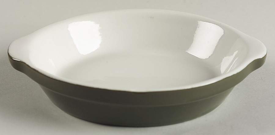 FOREST GREEN 5" Shirred Egg Dish by Hall-1