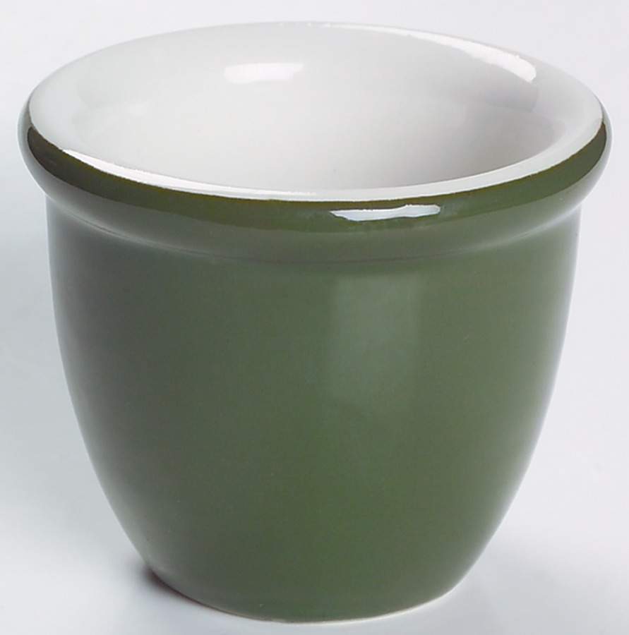 FOREST GREEN Custard Cup by Hall-1