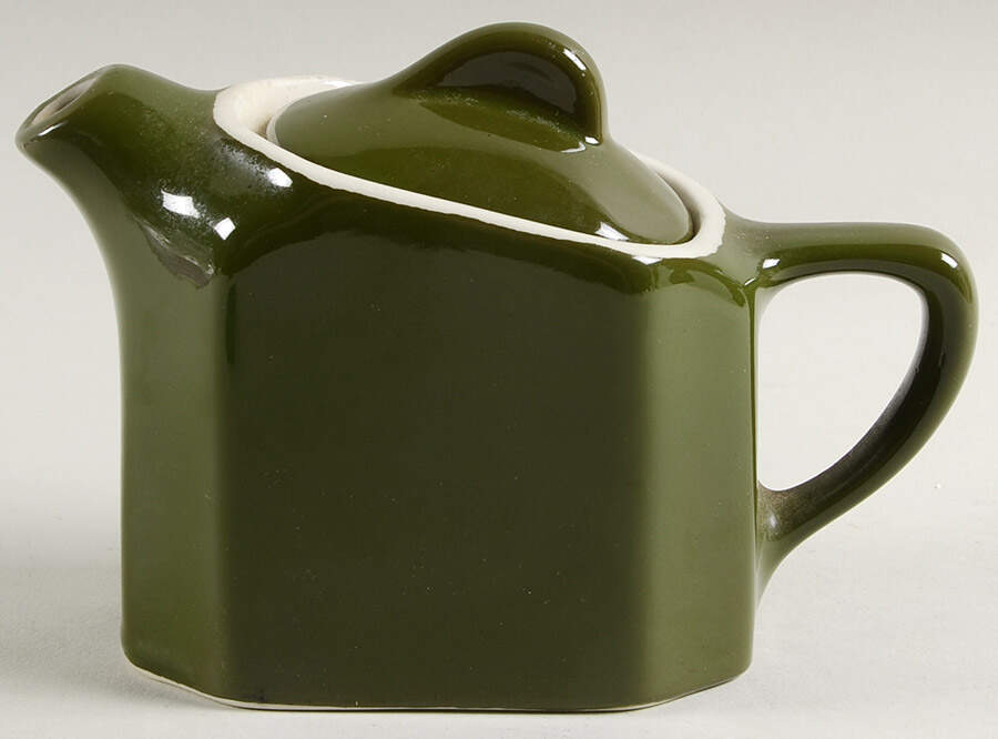 FOREST GREEN Tea for Two Hot Water Pot & Lid by Hall-1