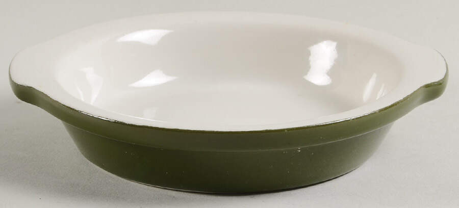FOREST GREEN 6" Shirred Egg Dish by Hall-1