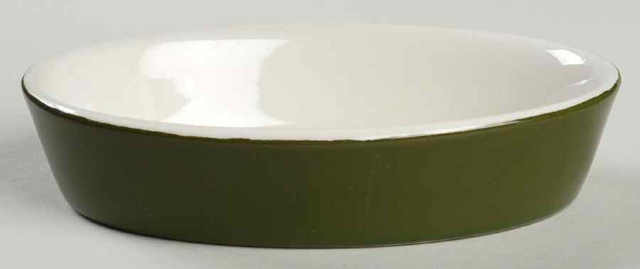 FOREST GREEN 6" Oval Baker by Hall-1