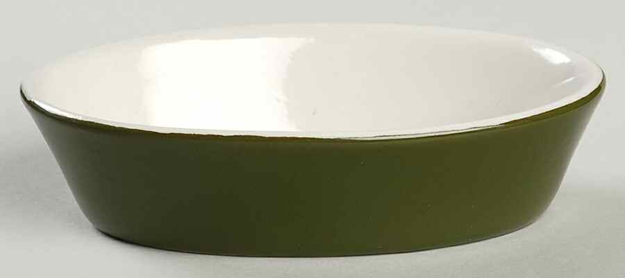 FOREST GREEN 6" Oval Boston Baker by Hall-1