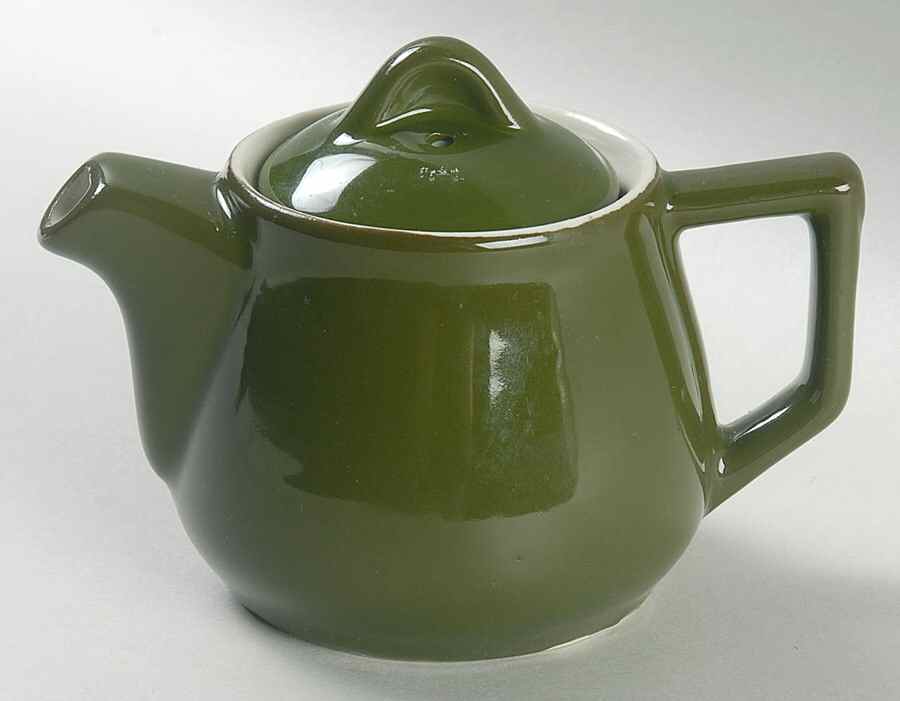 FOREST GREEN Buffet Individual Teapot & Lid by Hall-1