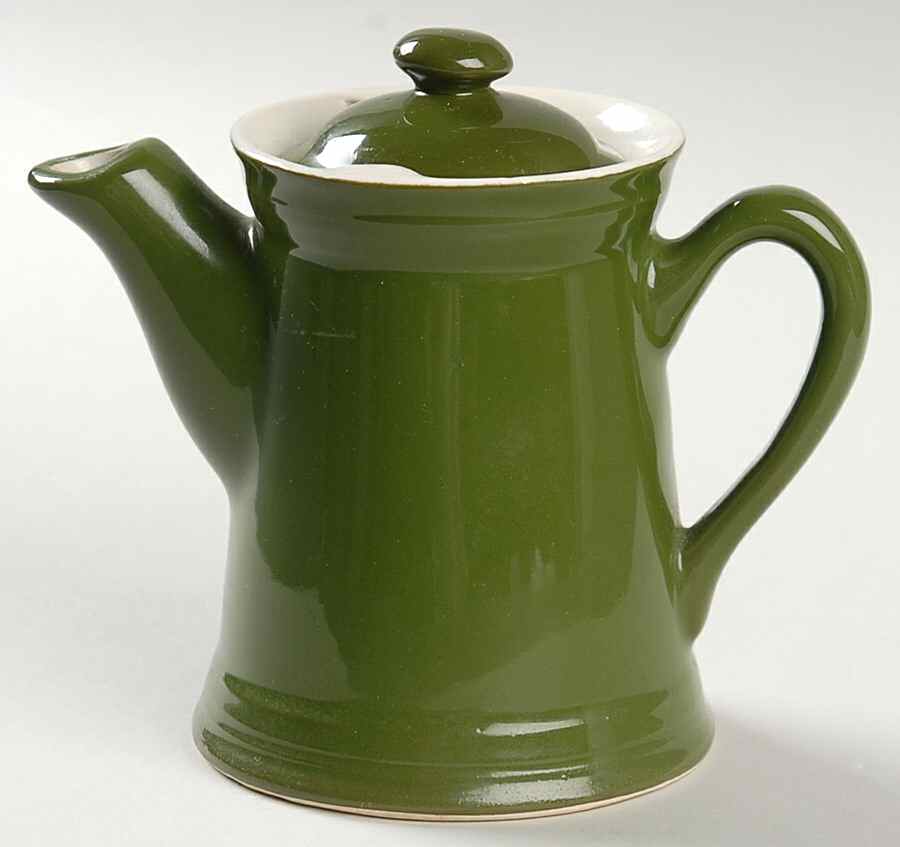 FOREST GREEN Club Individual Teapot & Lid by Hall-1