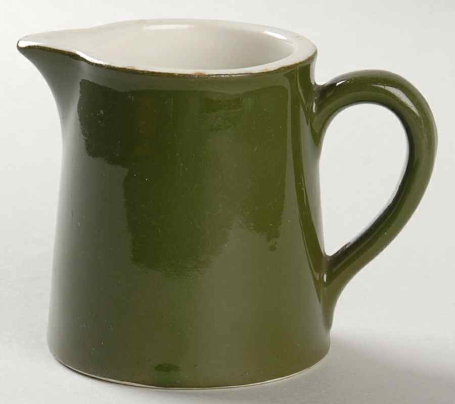 FOREST GREEN Tankard Creamer by Hall-1