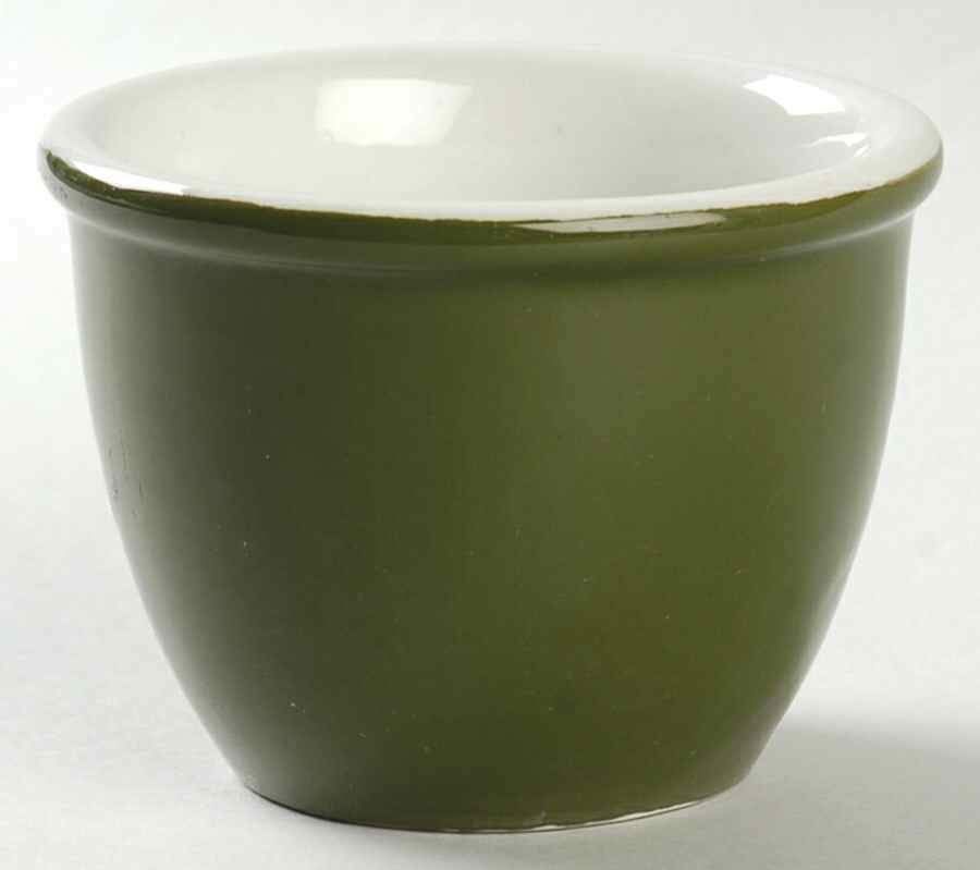 FOREST GREEN Custard Cup by Hall-1