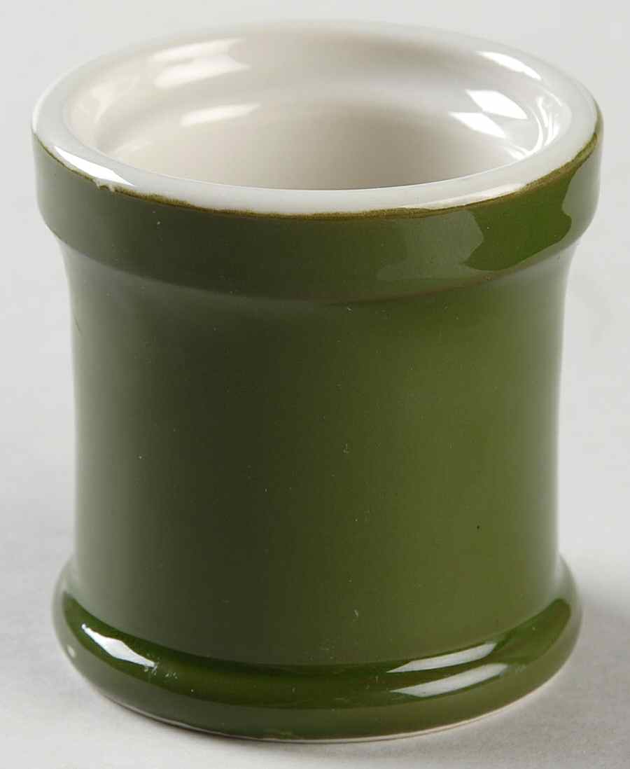 FOREST GREEN Mustard Jar No Lid by Hall-1