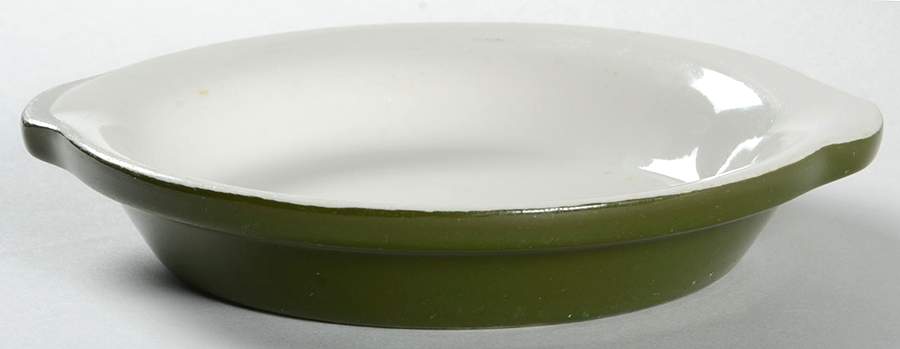 FOREST GREEN 7" Shirred Egg Dish by Hall-1